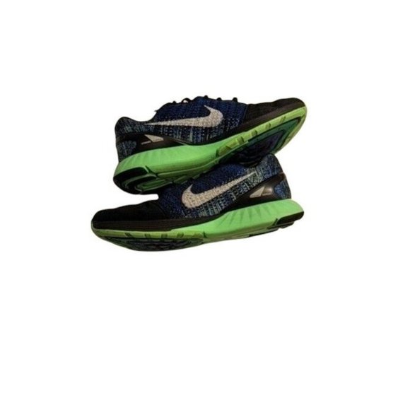 Nike Mens Lunarglide 7 747355-005 Black Blue Running Shoes Lace Up Size 11 - Picture 7 of 7